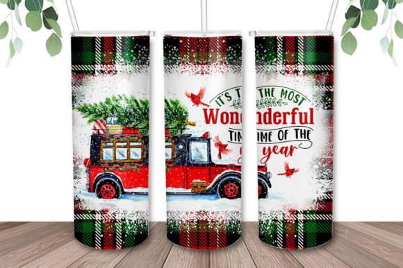 Pick A New Design Christmas 20oz White Rainbow Skinny Tumbler