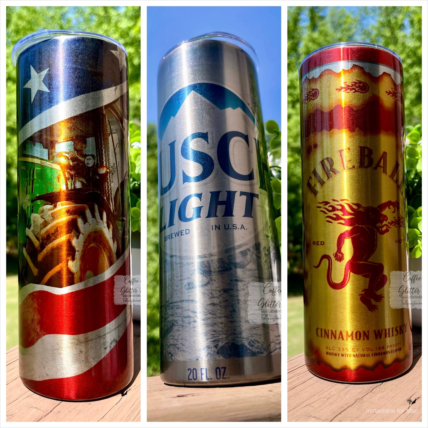Custom Metallic 20oz Skinny Tumbler
