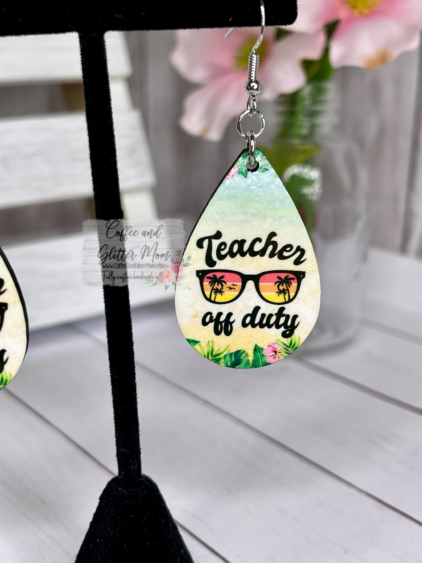 Teacher Off Duty Teardrop Earrings