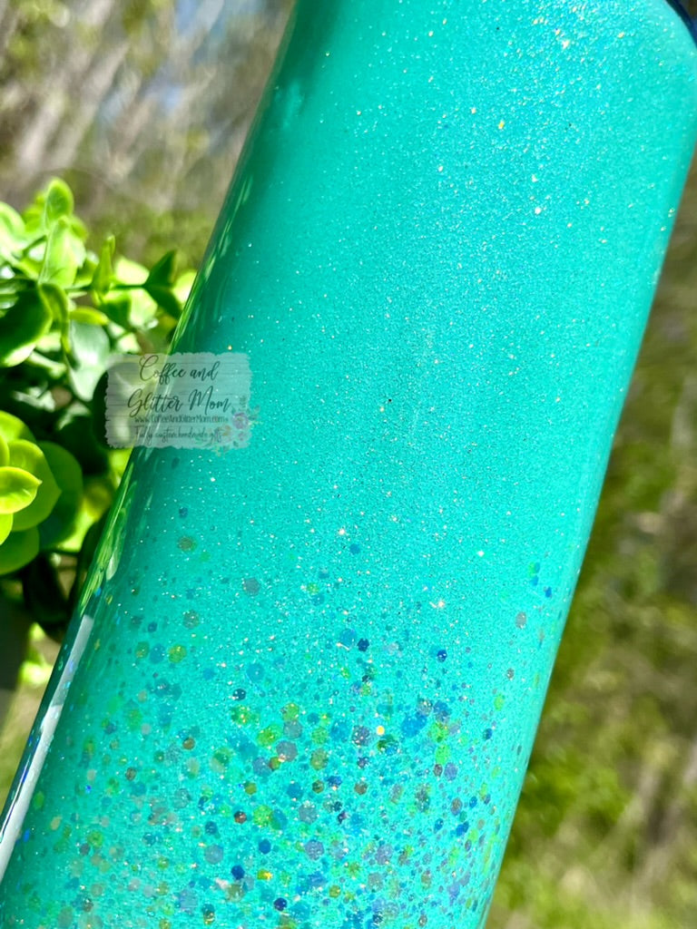 Teal Rainbow 20oz Skinny