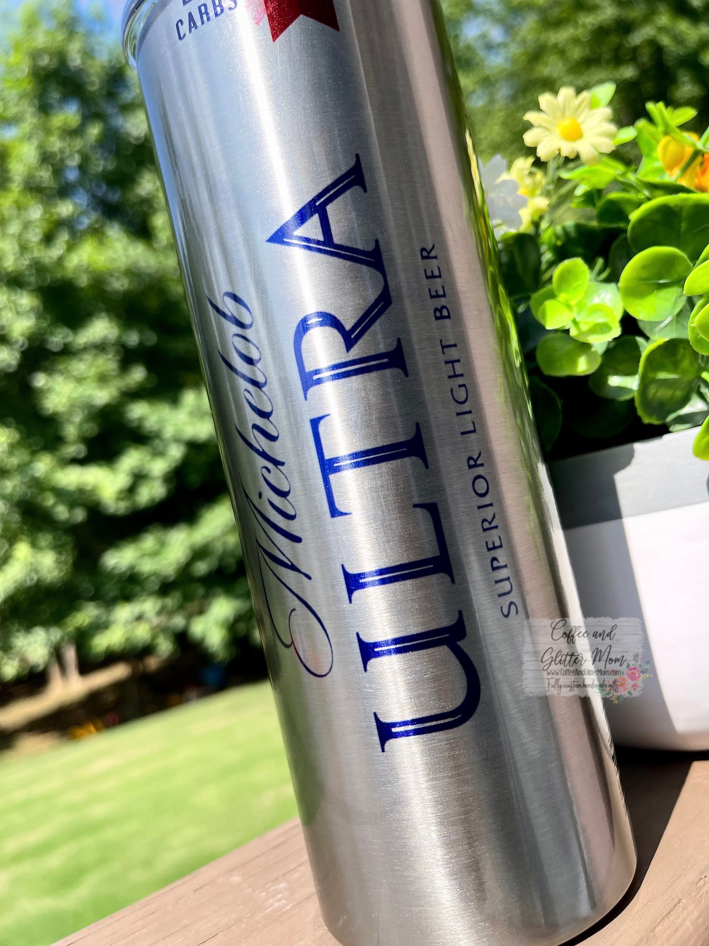 Ultra Two-sided Beer 20oz Metallic Skinny Tumbler