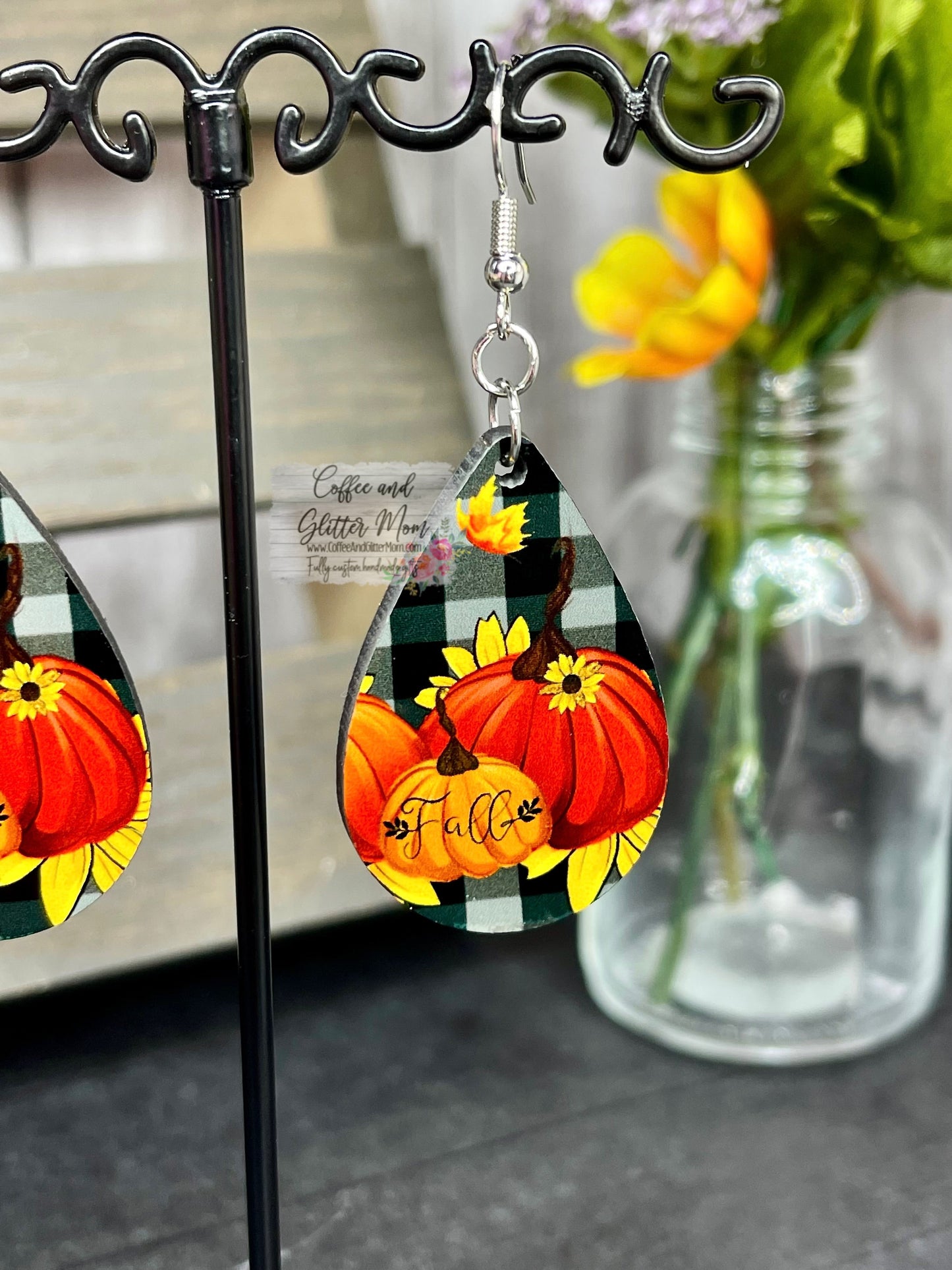 Fall Pumpkin Earrings