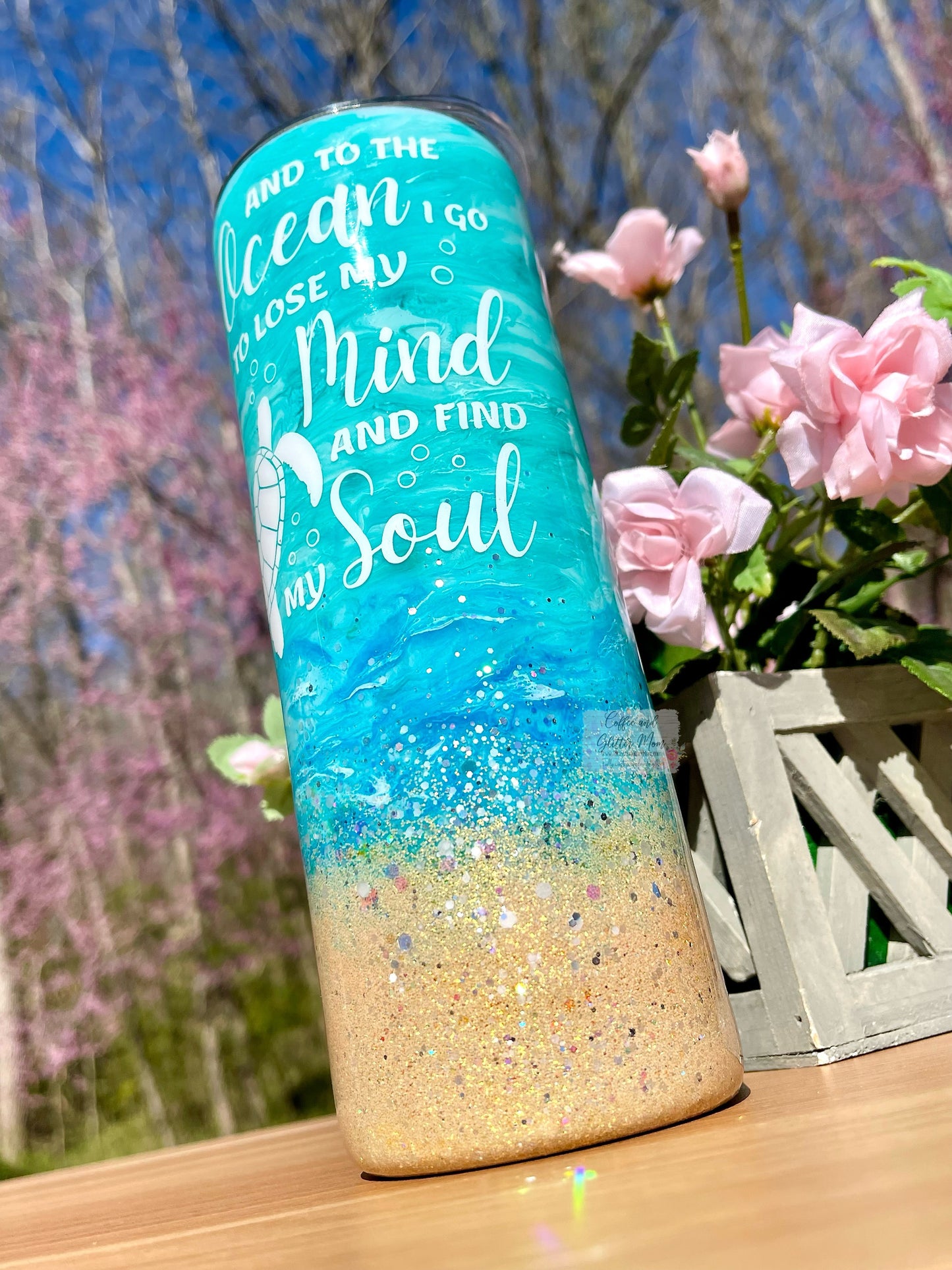 To The Ocean I Go 20oz Skinny Tumbler