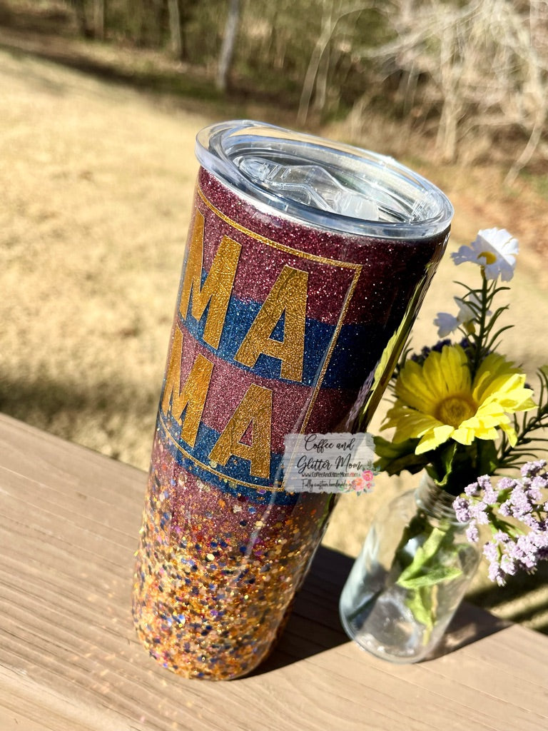 MAMA Stripe 20oz Hello October Skinny