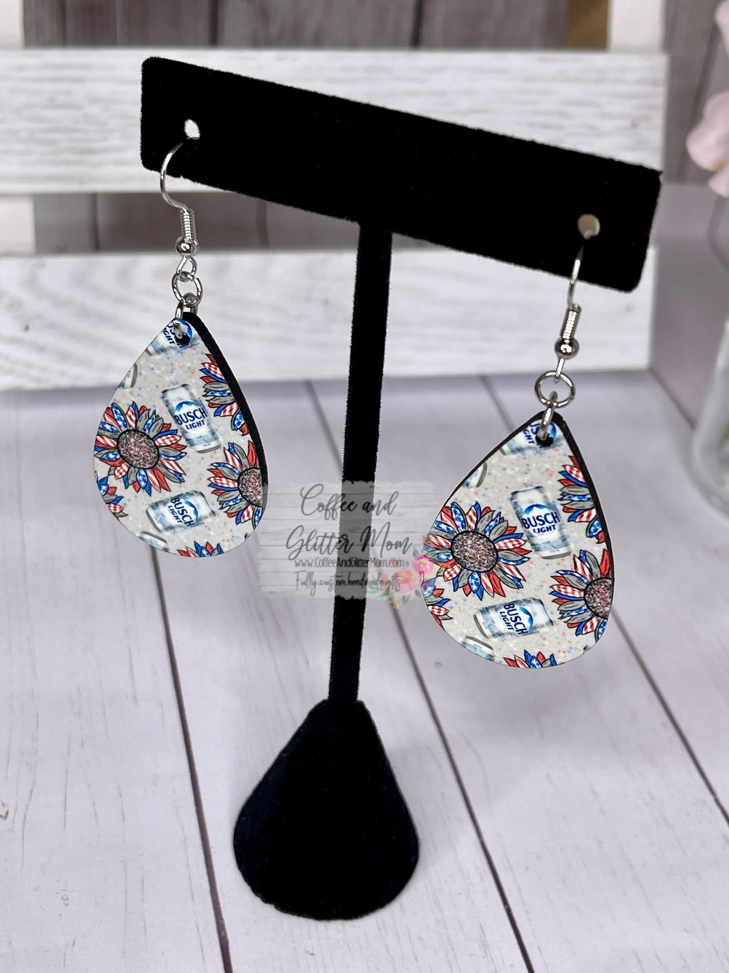 American Beer Earrings