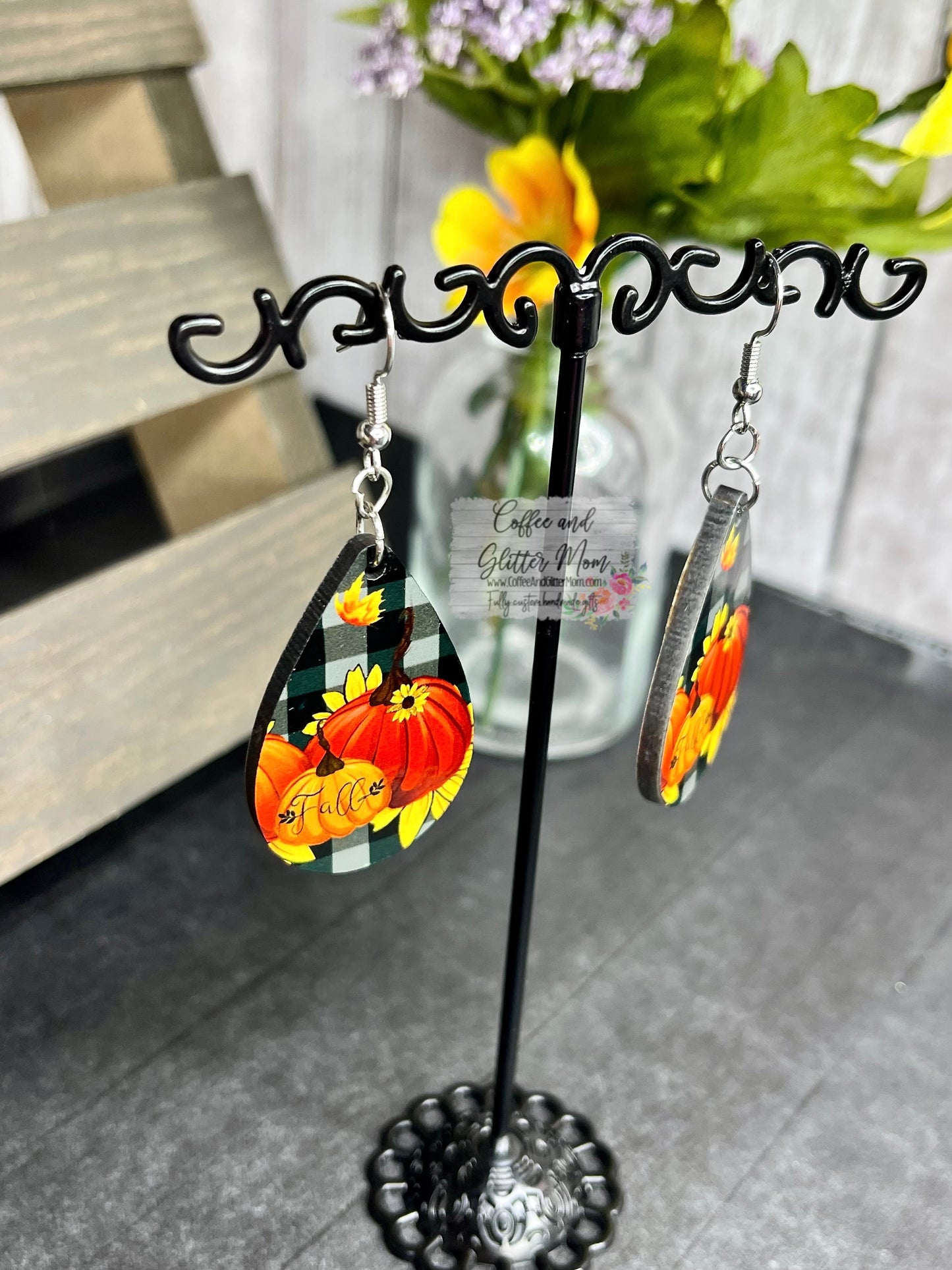 Fall Pumpkin Earrings