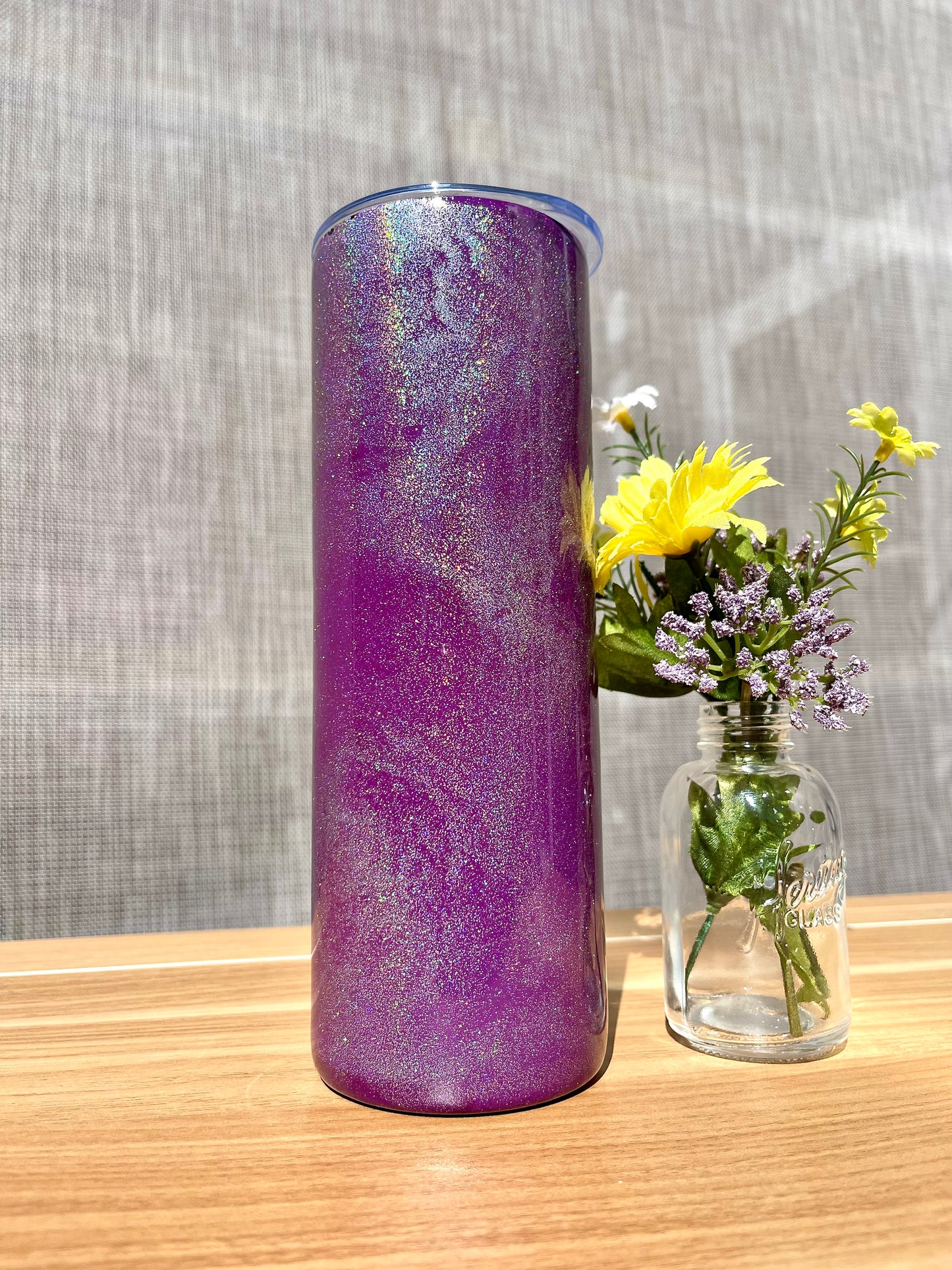 Purple Galaxy 20oz Skinny Tumbler