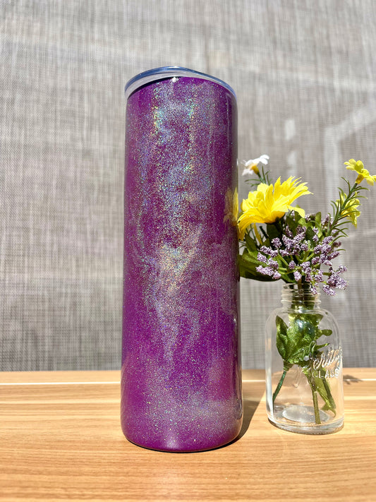 Purple Galaxy 20oz Skinny Tumbler