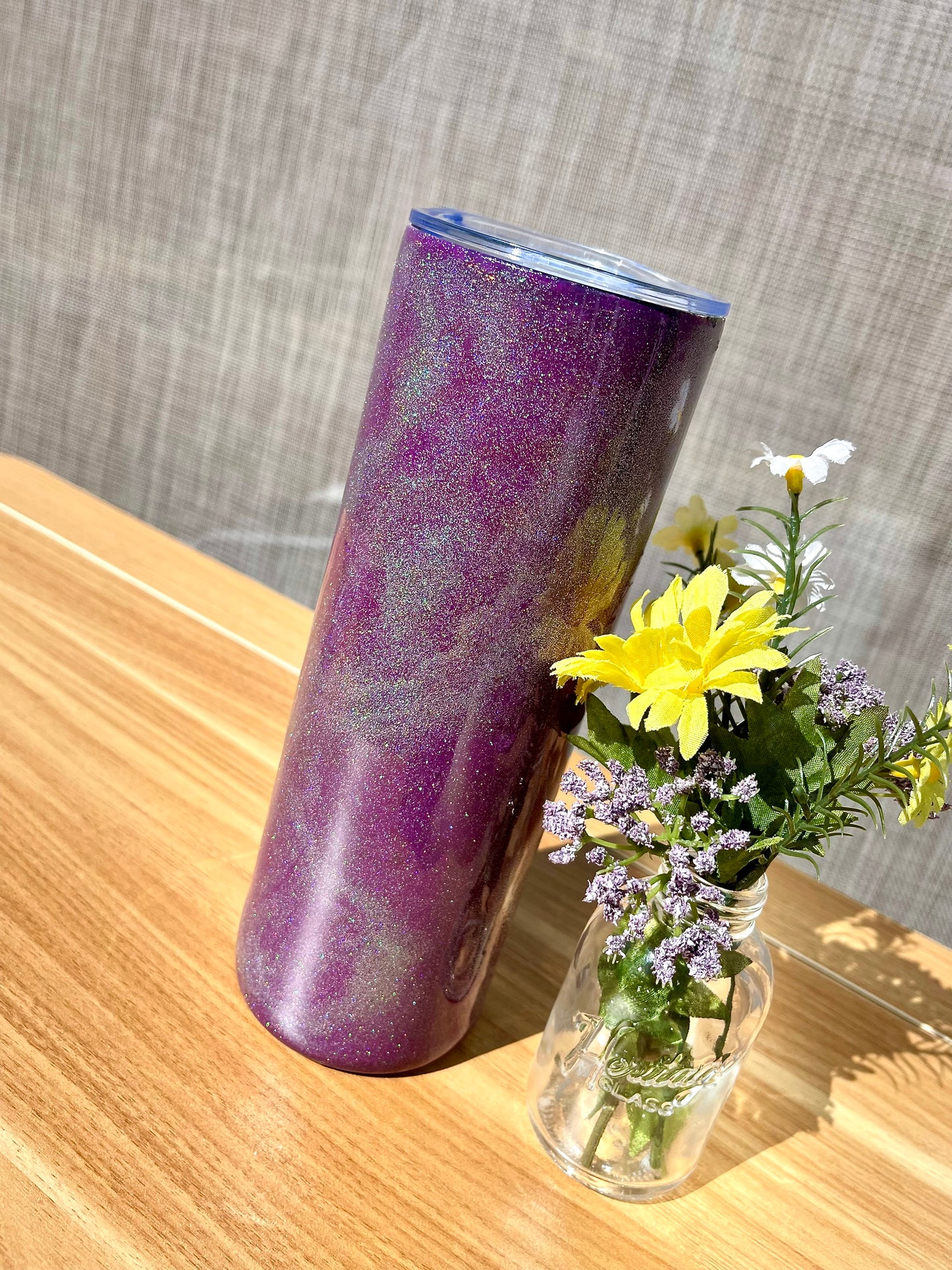 Purple Galaxy 20oz Skinny Tumbler