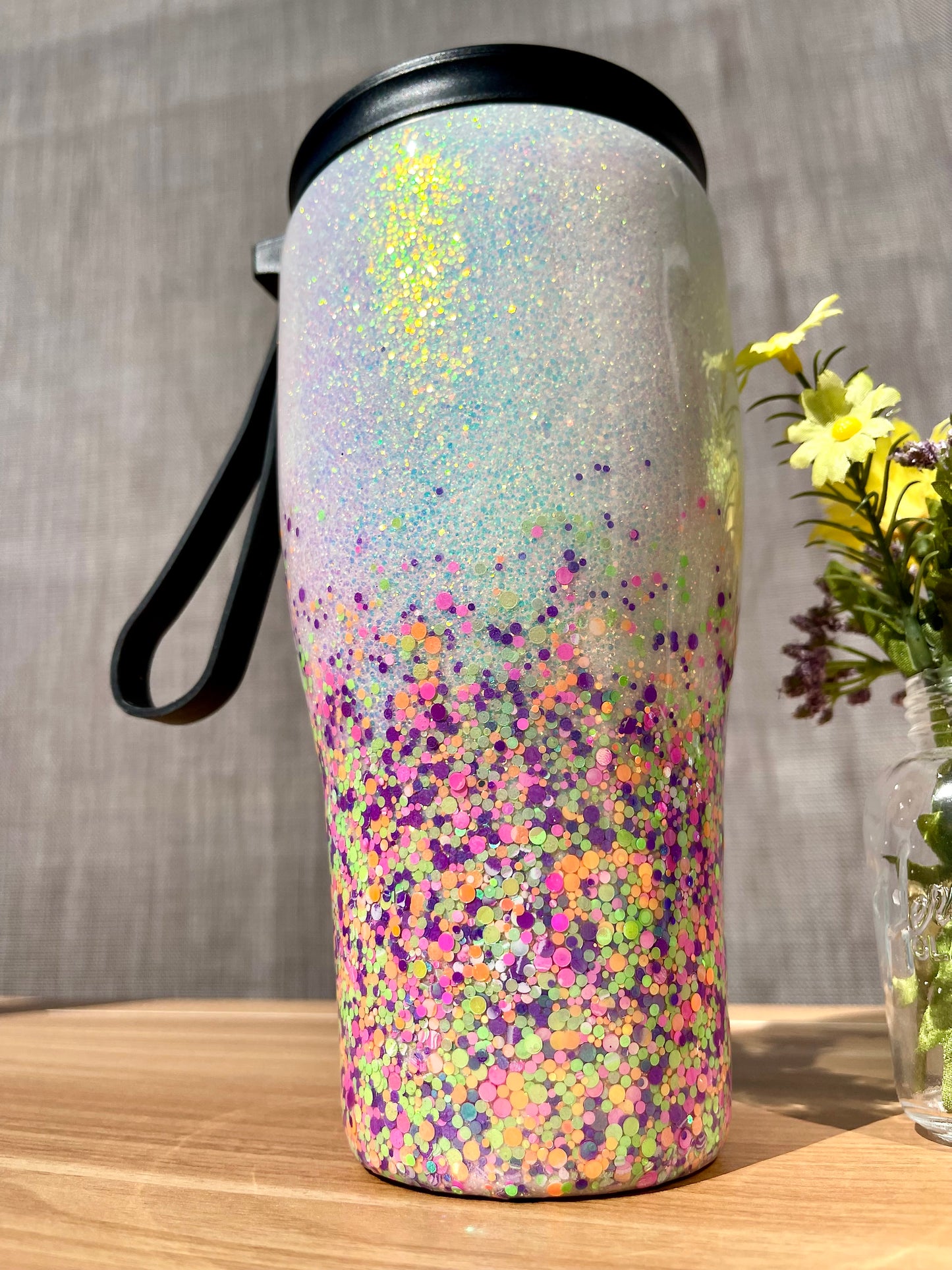 Candy Rainbow 30oz Duo-Lid Tumbler With Straw
