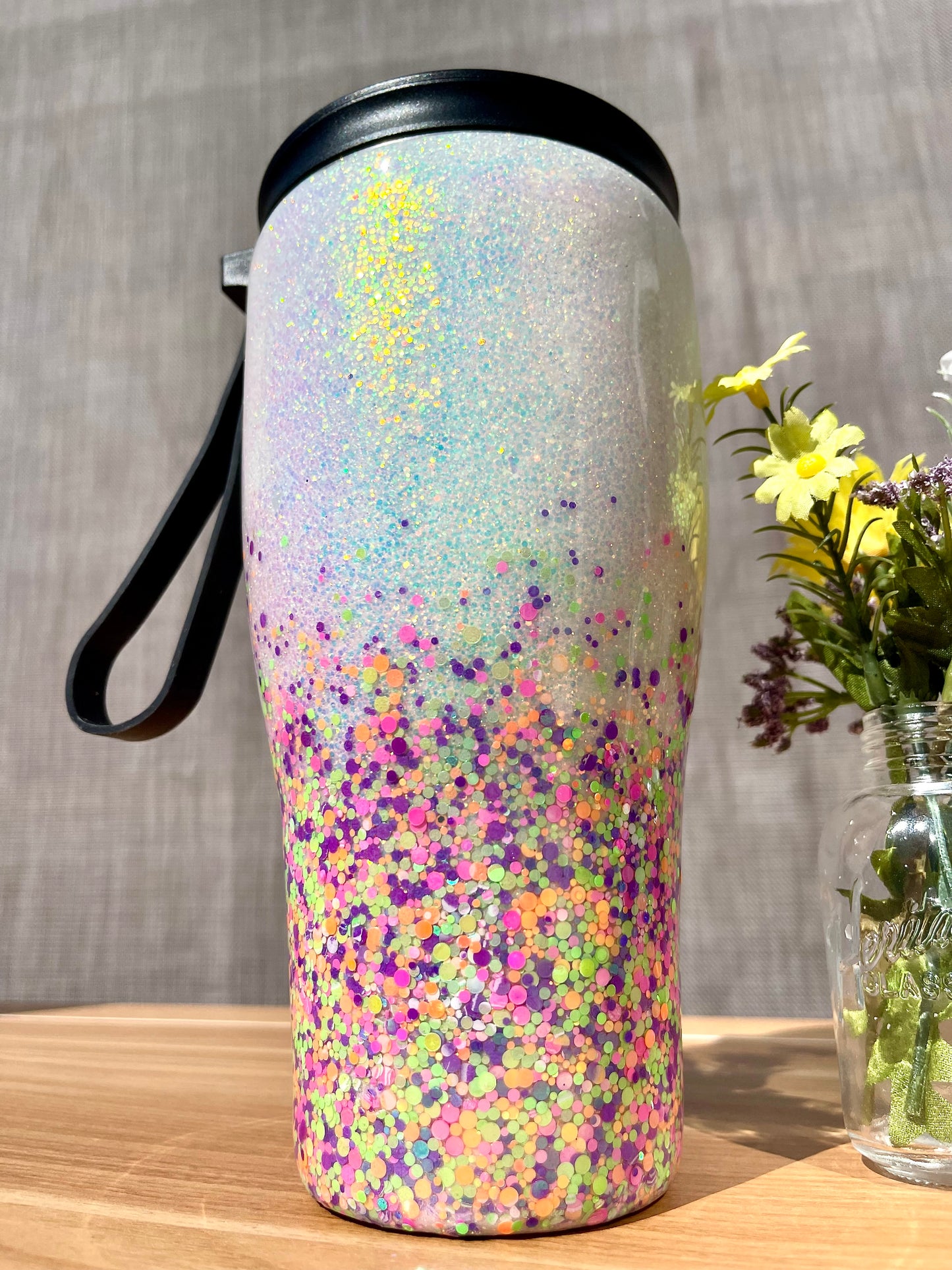 Candy Rainbow 30oz Duo-Lid Tumbler With Straw
