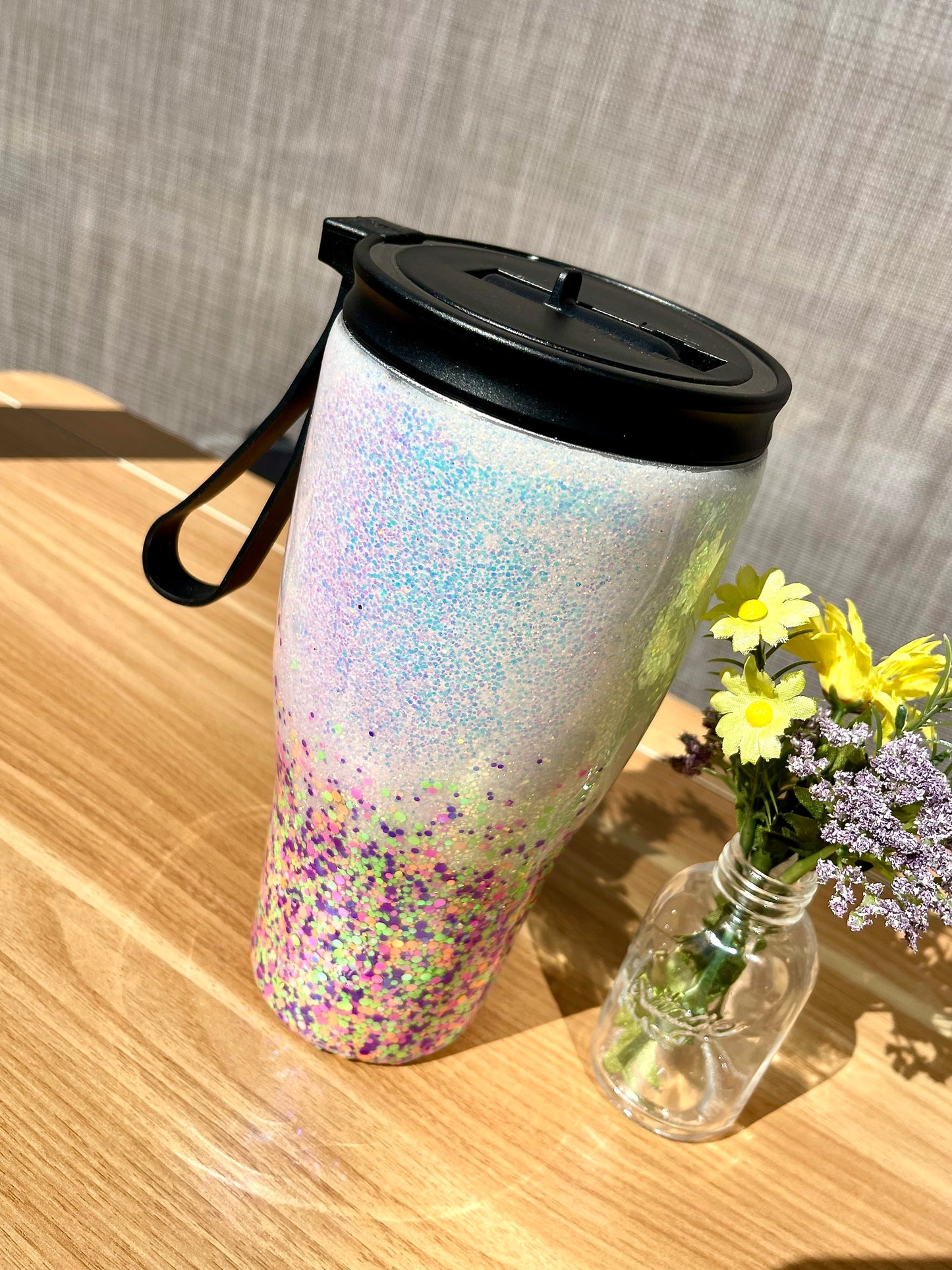 Candy Rainbow 30oz Duo-Lid Tumbler With Straw