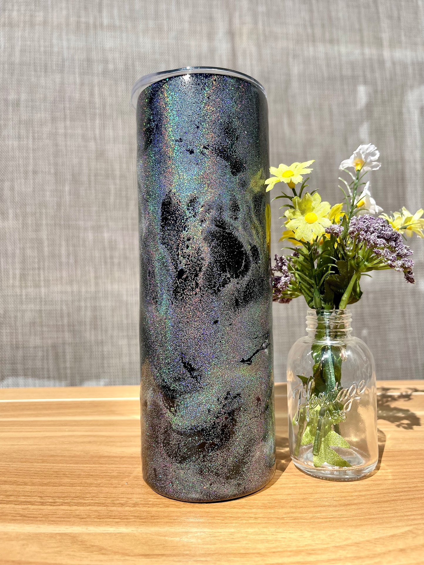 Black Galaxy 20oz Skinny Tumbler