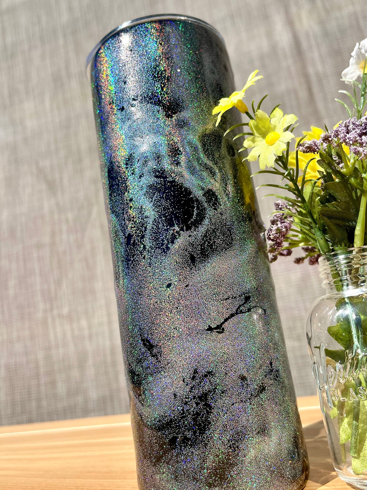 Black Galaxy 20oz Skinny Tumbler