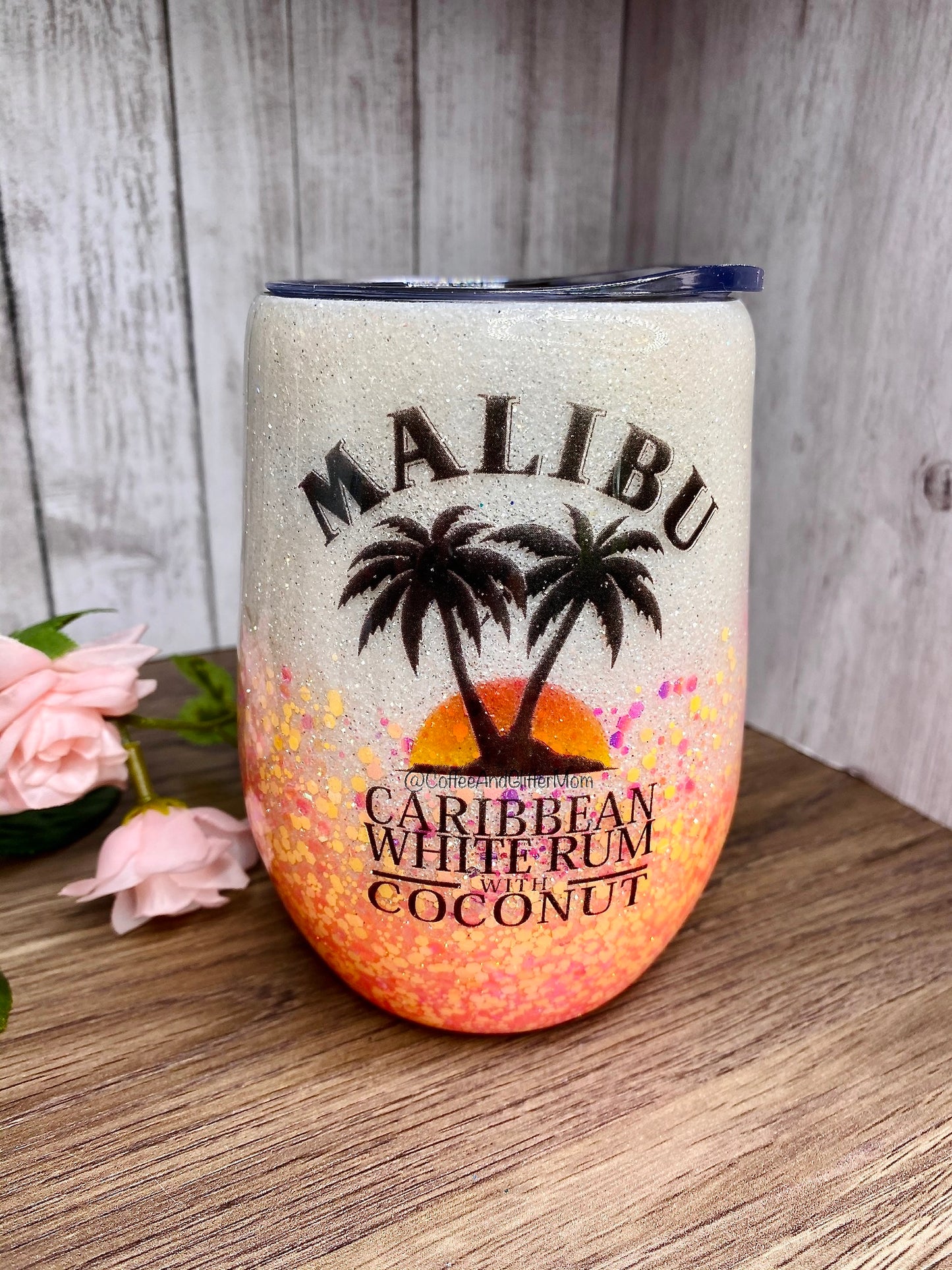 The White Sunset Tumbler