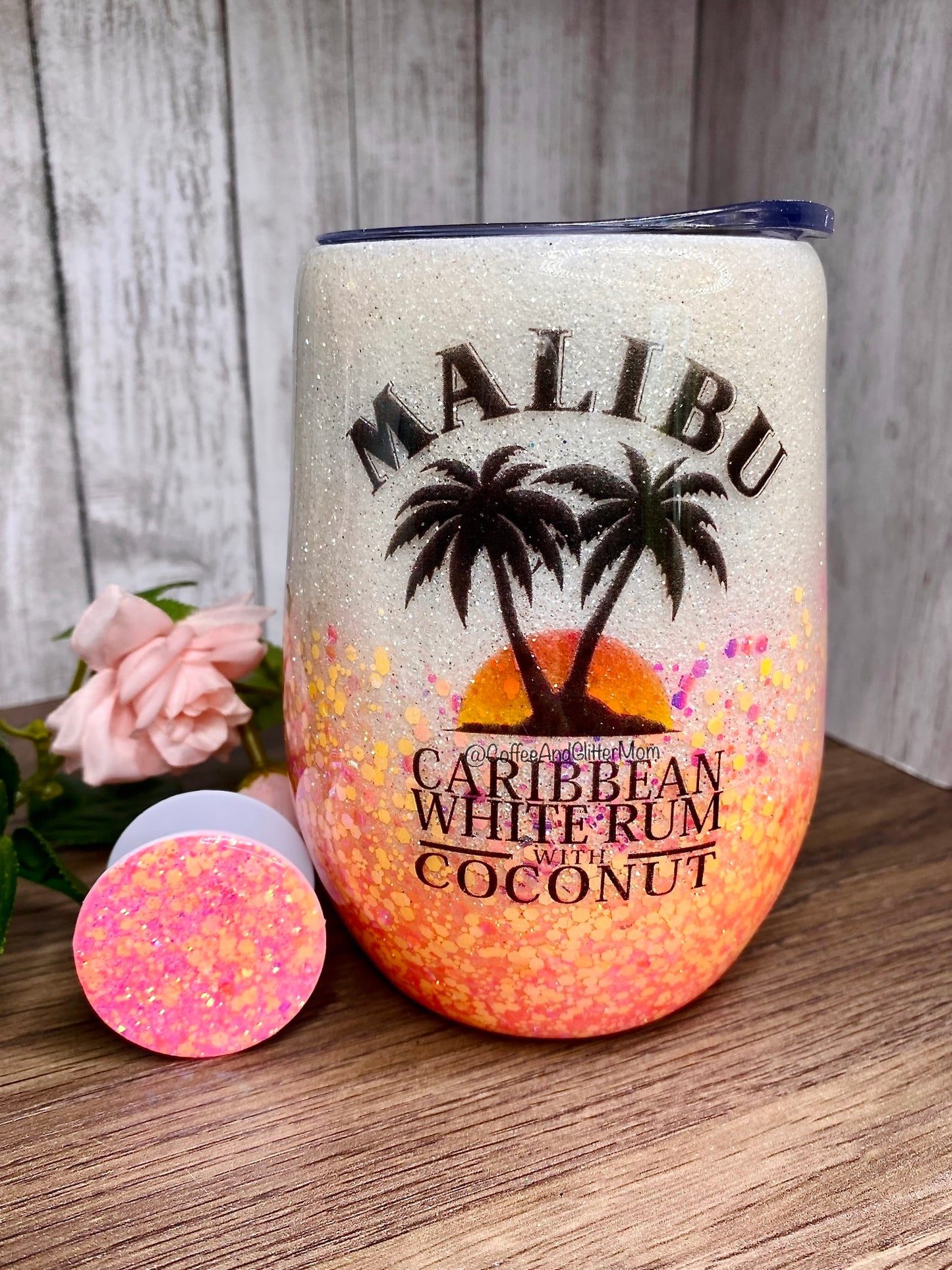 The White Sunset Tumbler
