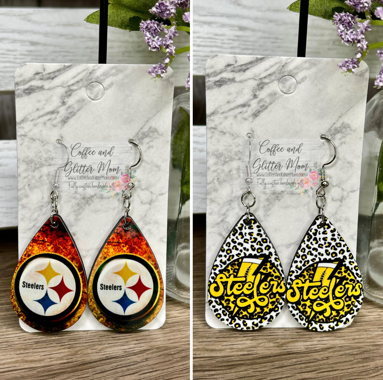 Stealers Football Earrings