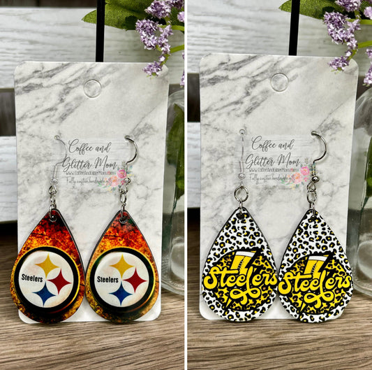 Stealers Football Earrings RTS