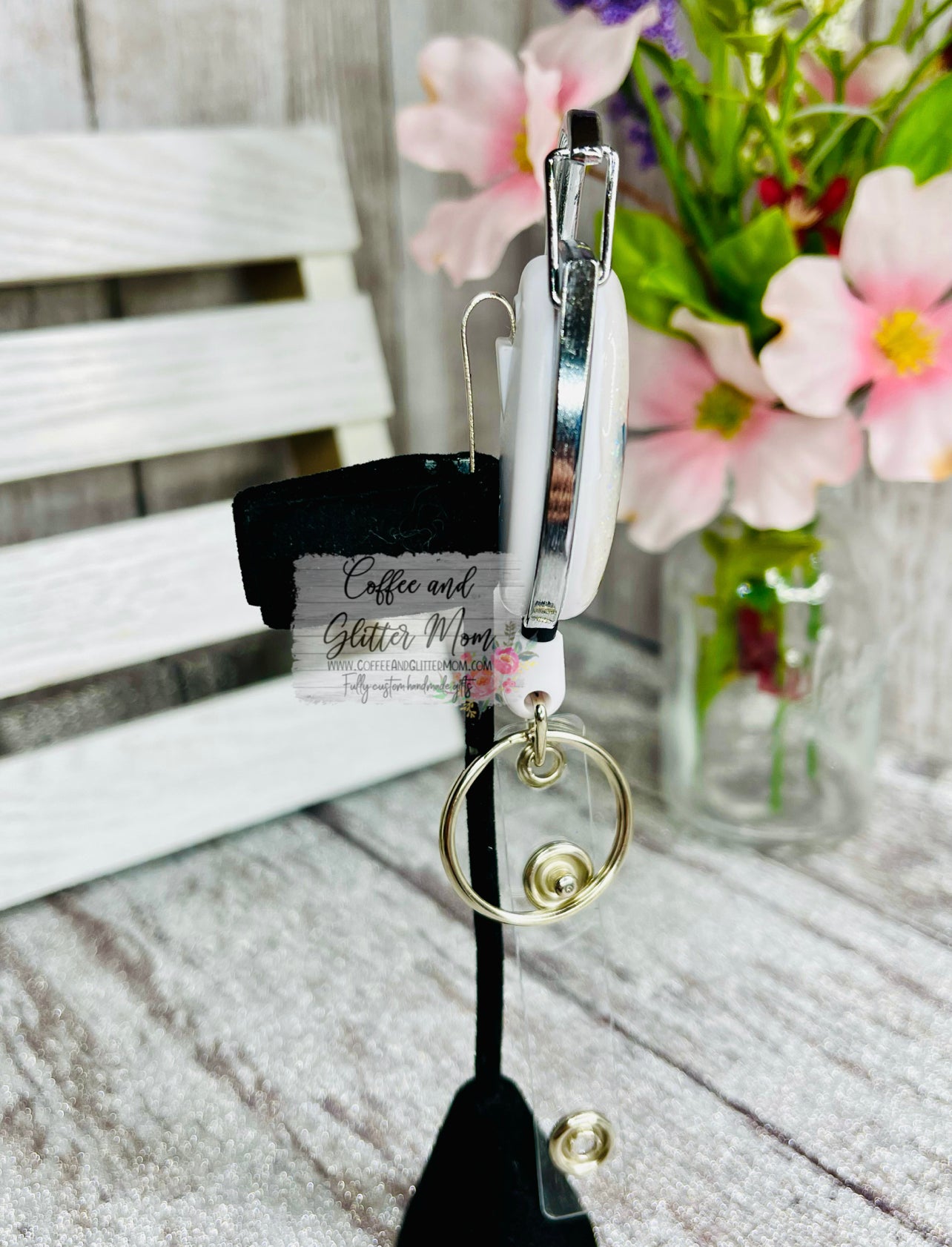 Make Life Colorful Clip On Retractable Key Ring