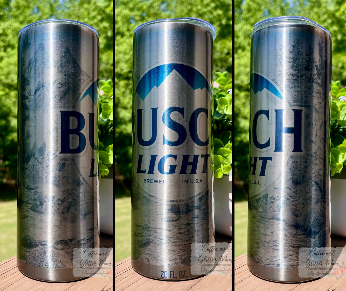 Metallic Beer 20oz Skinny Tumbler