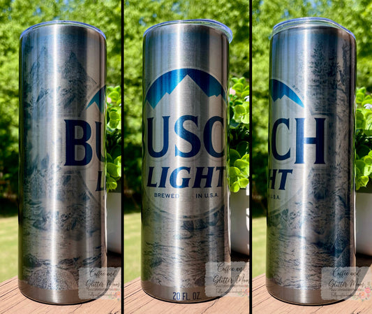 Metallic Beer 20oz Skinny Tumbler