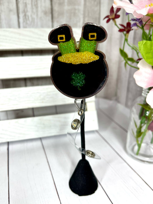 Lucky Leprechaun Designer Badge Reel