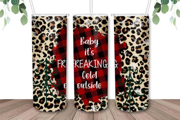 Pick A New Design Christmas 20oz White Rainbow Skinny Tumbler