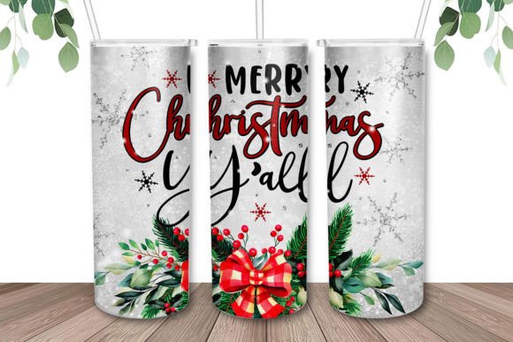 Pick A New Design Christmas 20oz White Rainbow Skinny Tumbler