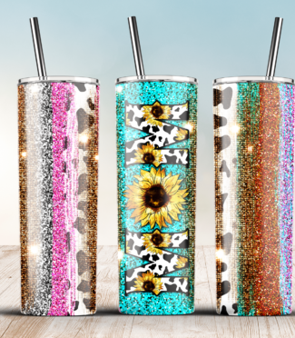 Pick A New Design 20oz Rainbow Skinny Tumbler