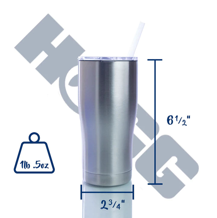 Duo-Lid 20oz Slim Curve Travel Tumbler