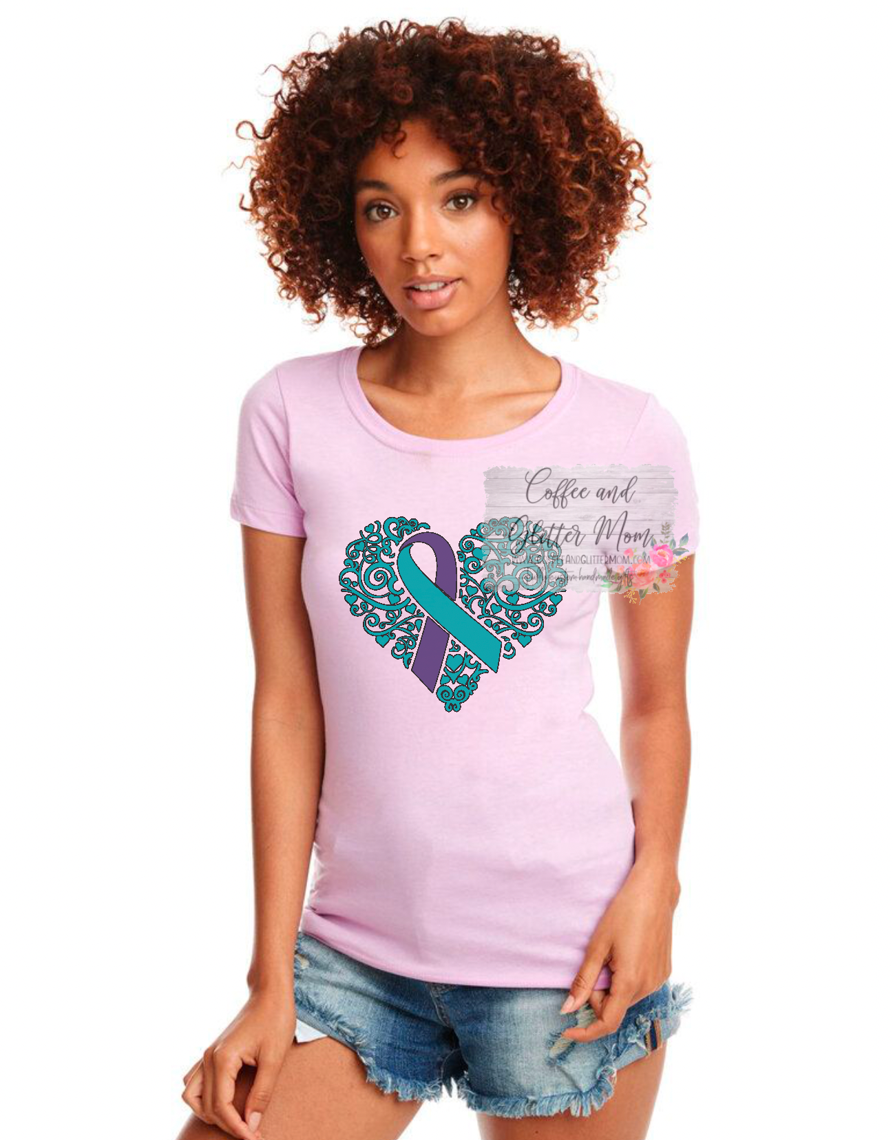 Awareness Heart Crew Neck Tee