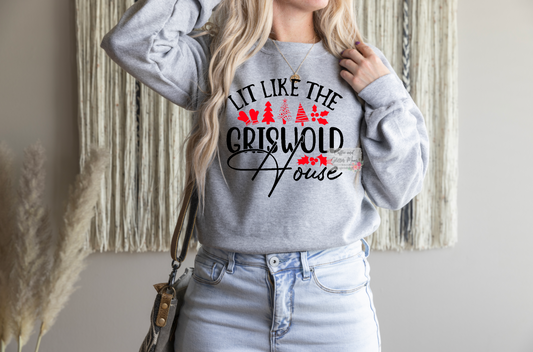 Lit Like The Griswold House Christmas Vacation Sweatshirt