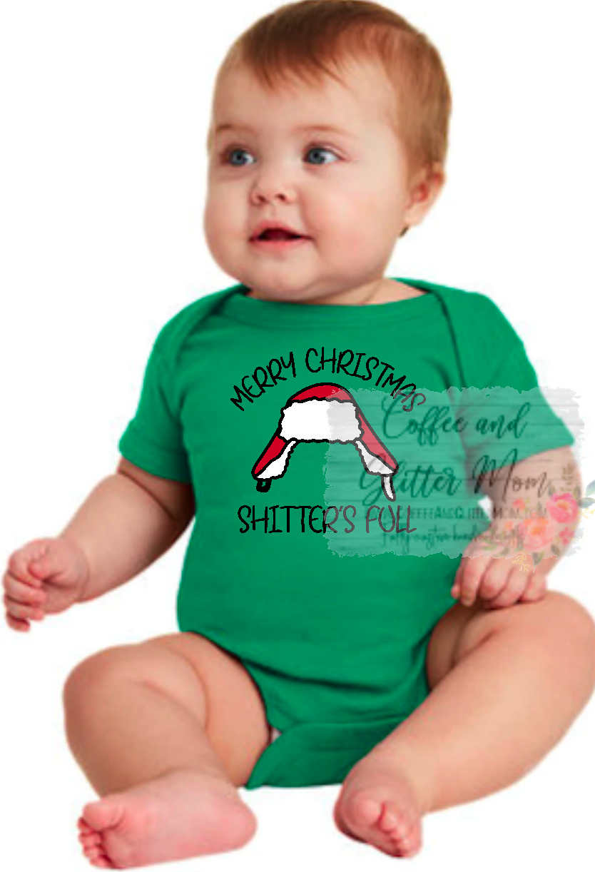 Merry Christmas Shitter's Full Infant Snap-Tee