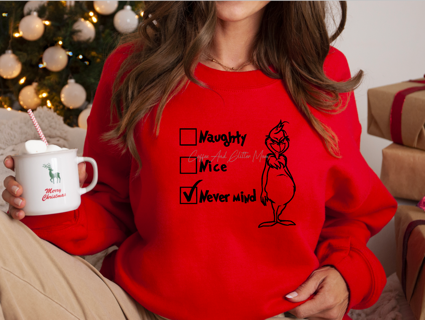 Naughty Nice Never Mind Sweatshirt