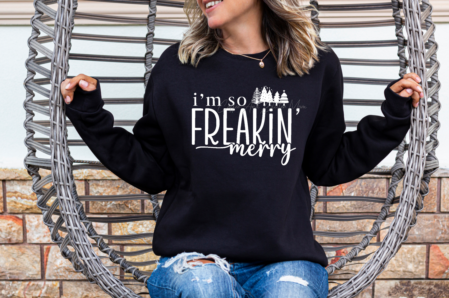 So Freaking Merry (Light Colors) Christmas Sweatshirt