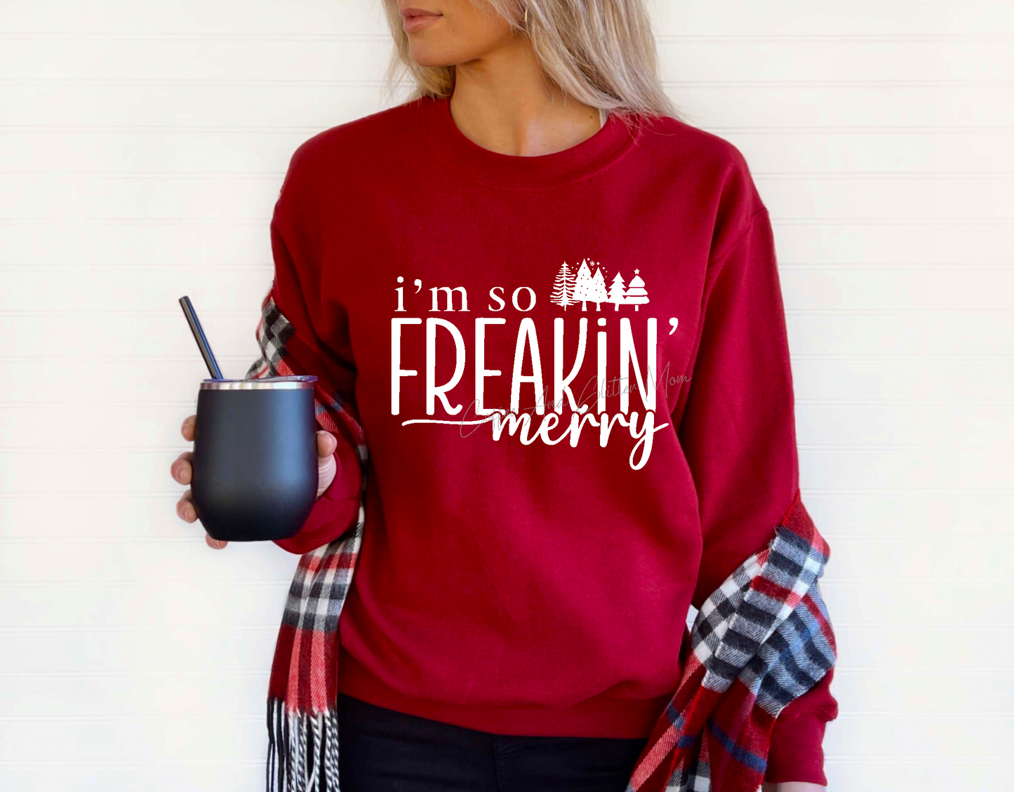 So Freaking Merry (Light Colors) Christmas Sweatshirt