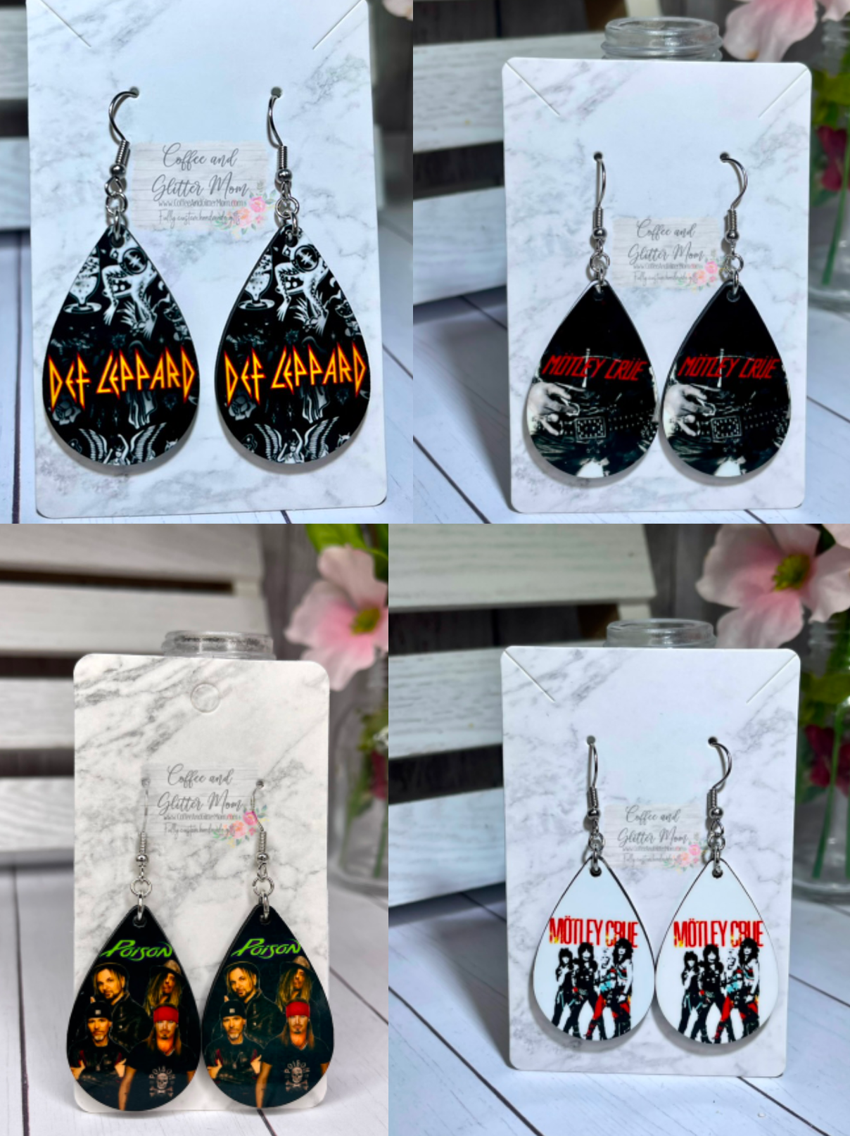 Rock Band Stadium Tour Teardrop Earrings