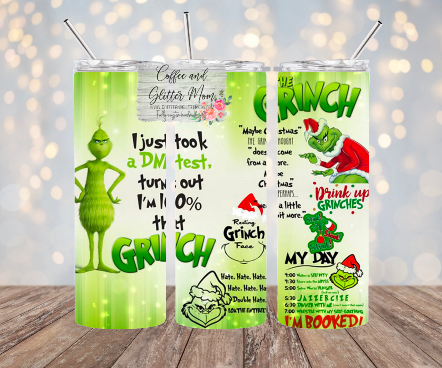 Pick A New Design Christmas 20oz White Rainbow Skinny Tumbler