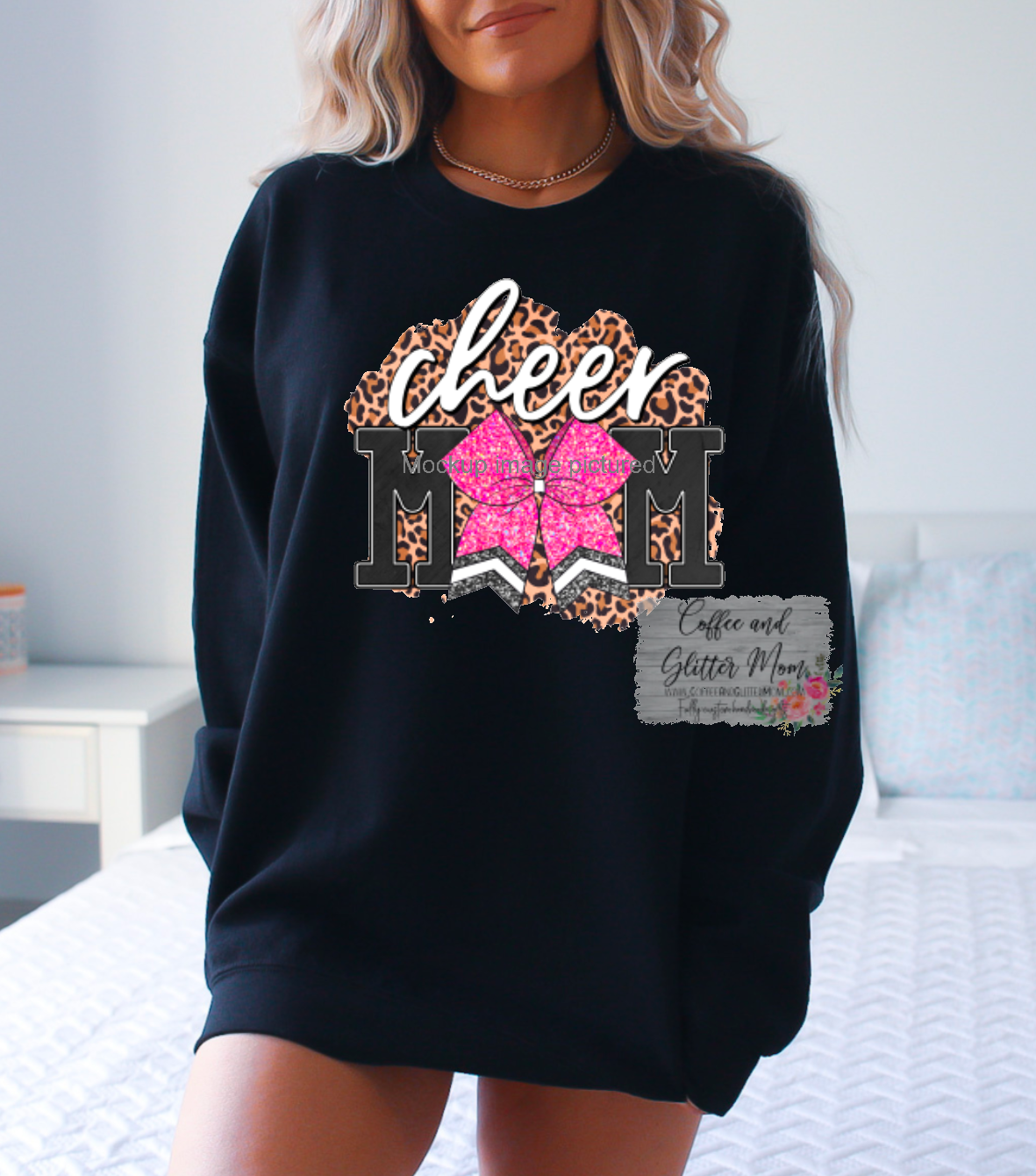 Cheetah Cheer Mom Sweatshirt