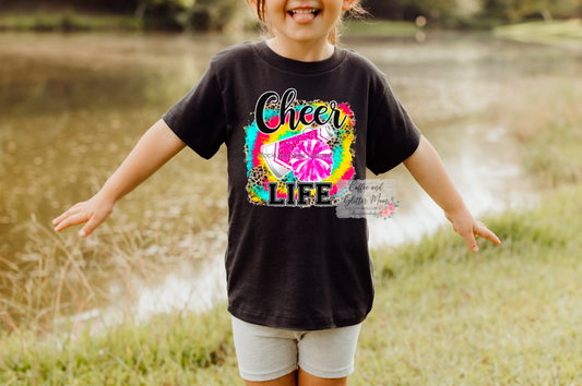 Cheer Life Tie-Dye Youth Tee