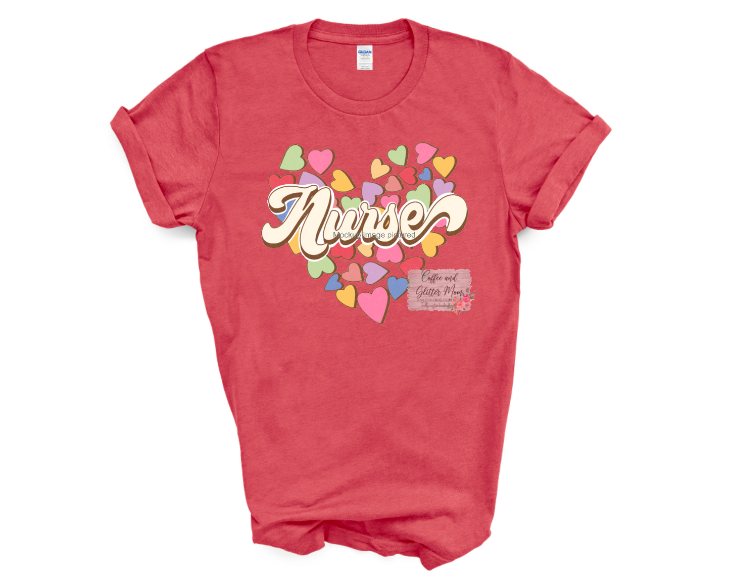 Candy Hearts Nurse Valentines Unisex Tee