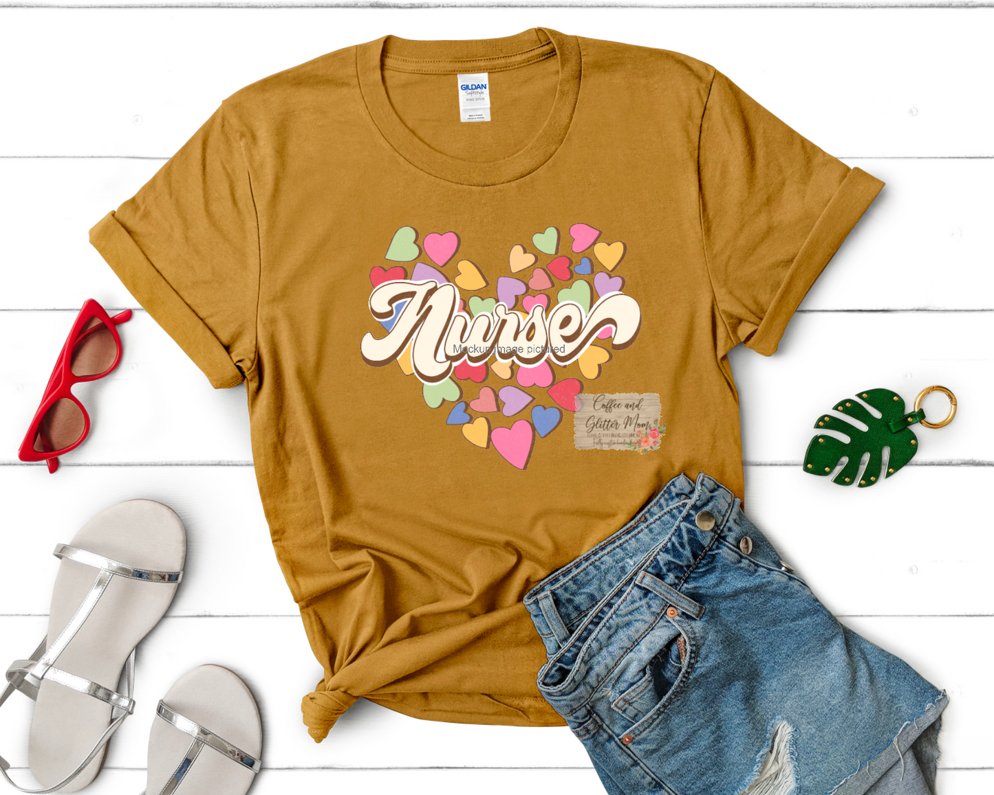 Candy Hearts Nurse Valentines Unisex Tee