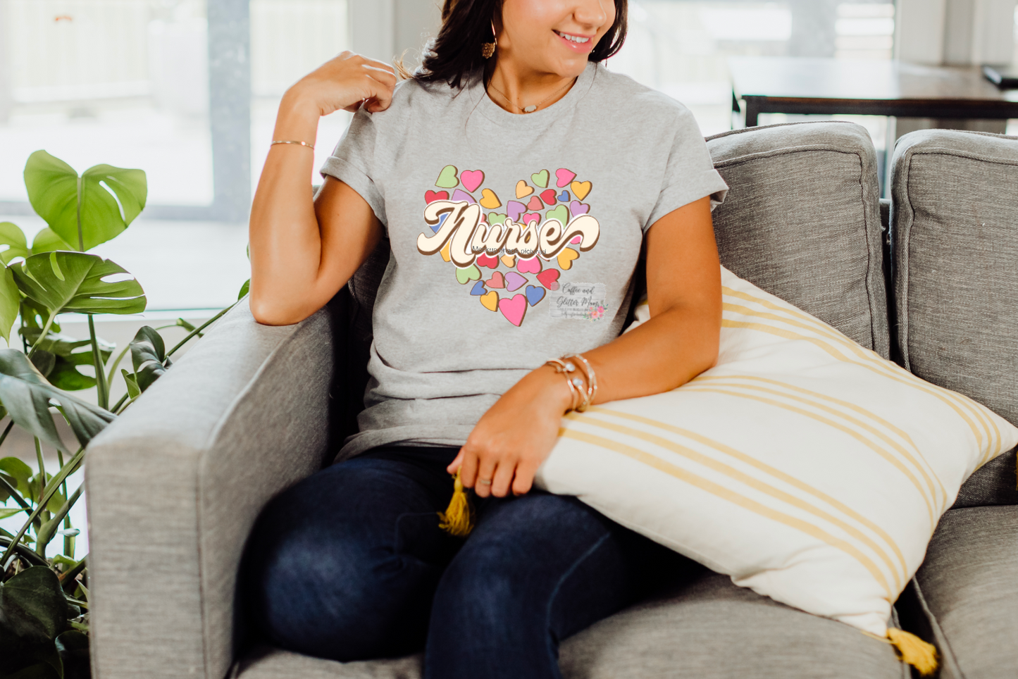 Candy Hearts Nurse Valentines Unisex Tee