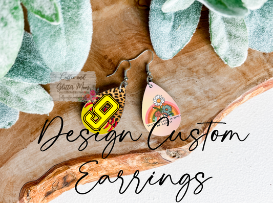 Custom Teardrop Earrings