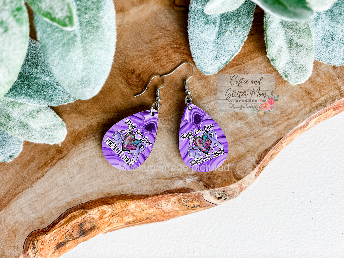 We Wear Purple of Team KNAK Earrings