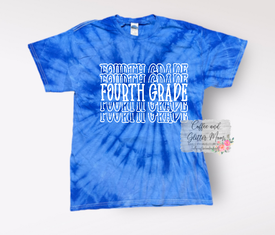 Stacked School Tie-Dye Youth/Adult Pick Your Tee