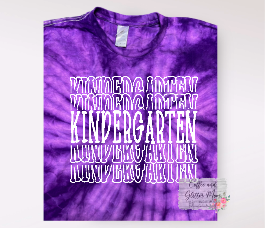 Stacked School Tie-Dye Youth/Adult Pick Your Tee