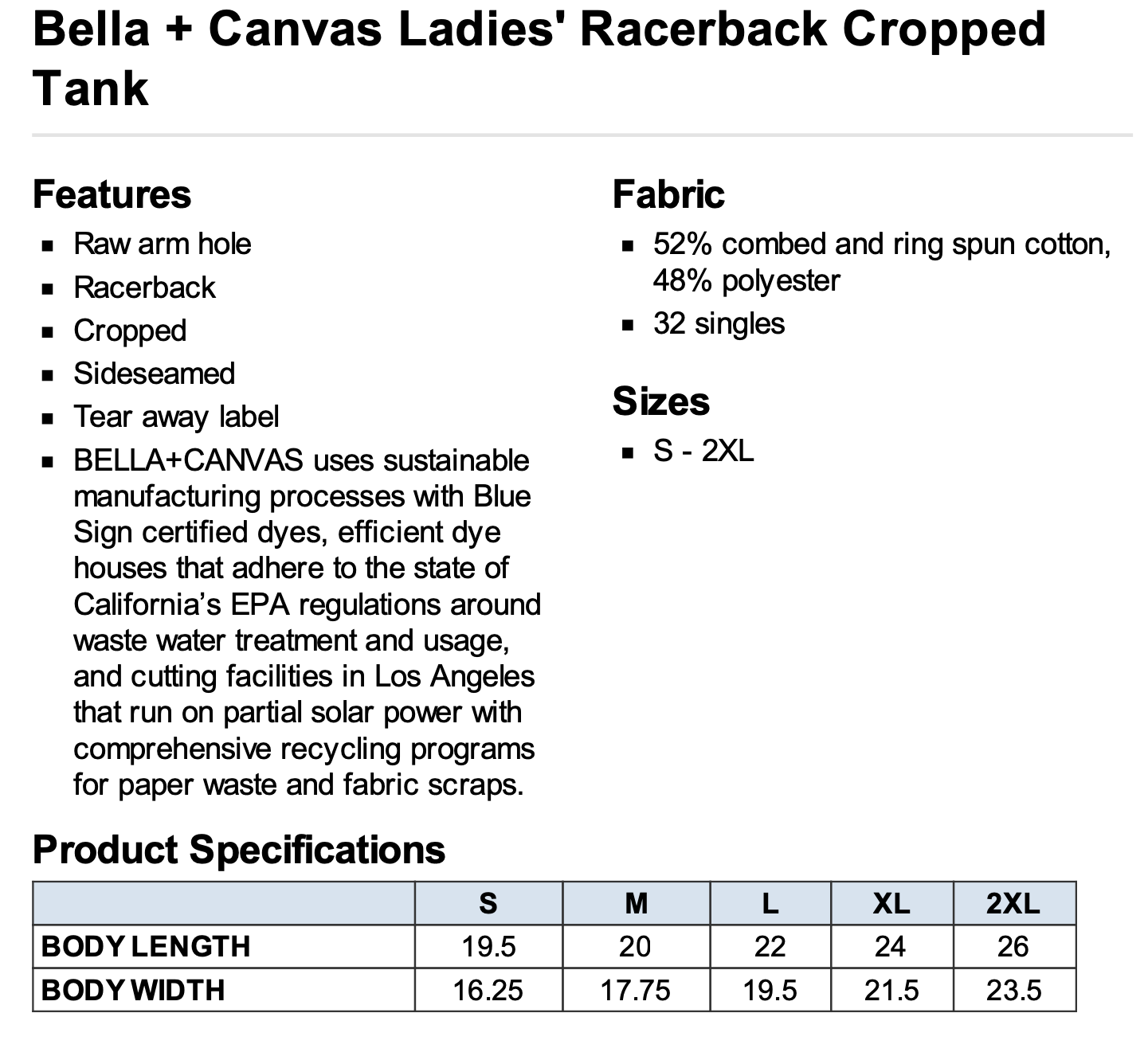 Sunday Raceday Bella + Canvas Racerback Cropped Tank