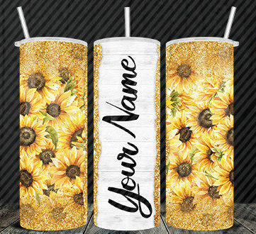 Your Name Here Custom 20oz Rainbow Skinny Tumbler