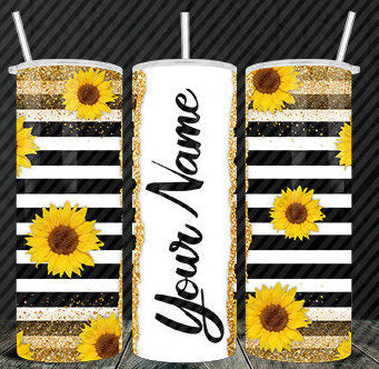 Your Name Here Custom 20oz Rainbow Skinny Tumbler